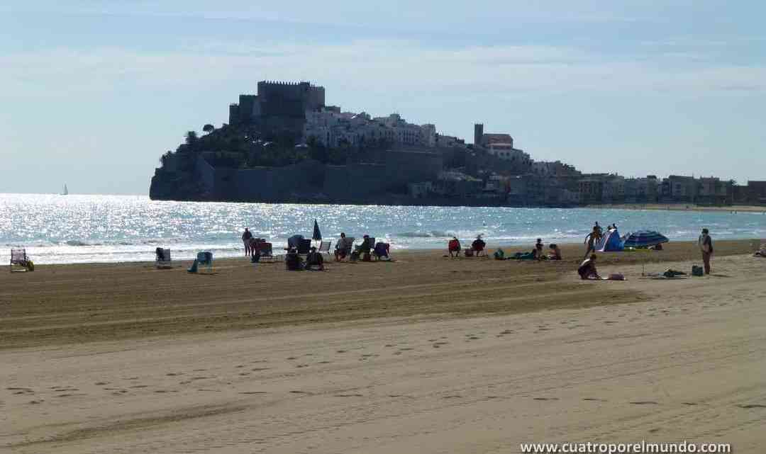 Vista del castillo de Peñiscola