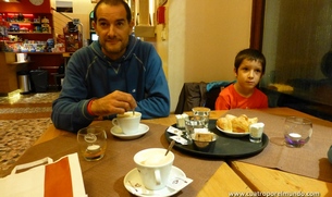 En la cafeteria