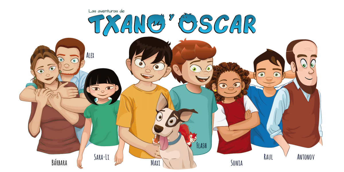 Personajes de Txano y Óscar