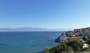 Vista de Koroni desde la carretera cuando ya nos vamos