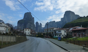 Vistas desde la carretera camino de los monasterios