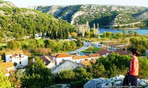 Vista de Skradin desde el Torreon